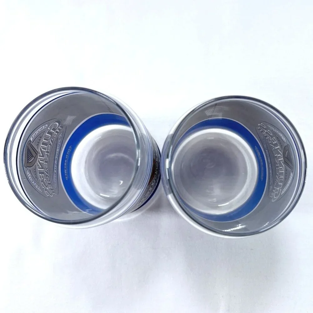 Guinness Black Lager Cold Brewed Can Shaped 16 Oz‎ Glasses Set of 2